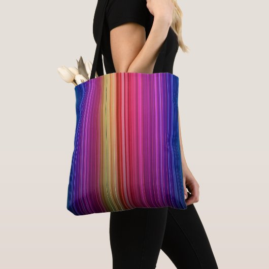 Farbenfrohe Akryllische Regenbogenmuster | Tasche (Von Nahem)