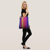 Farbenfrohe Akryllische Regenbogenmuster | Tasche (Am Model)