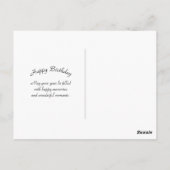 Farbenfrohe Alaska-Landschaft zum Geburtstag Postkarte (Rückseite)