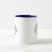 Farbenfrohe Algebra Word Cloud Tasse (Zentrum)