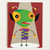 Farbenfrohe Alien Ant in Spotlight Quirky Planer (Vorderseite)