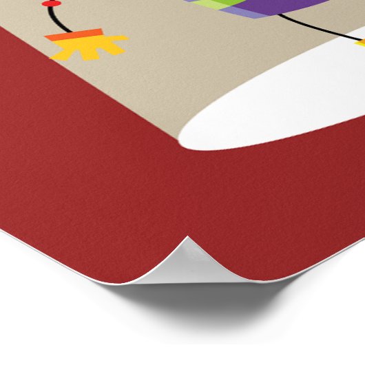 Farbenfrohe Alien Ant in Spotlight Quirky Poster (Ecke)