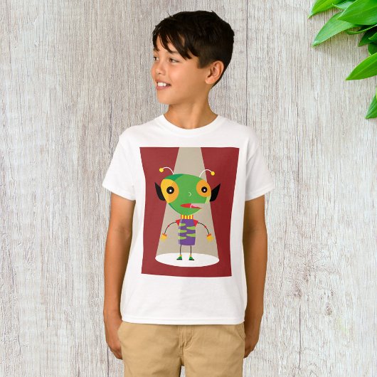 Farbenfrohe Alien Ant in Spotlight Quirky T-Shirt