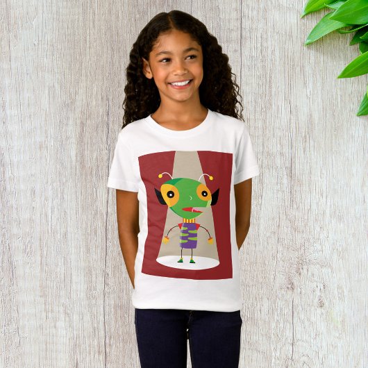 Farbenfrohe Alien Ant in Spotlight Quirky T-Shirt