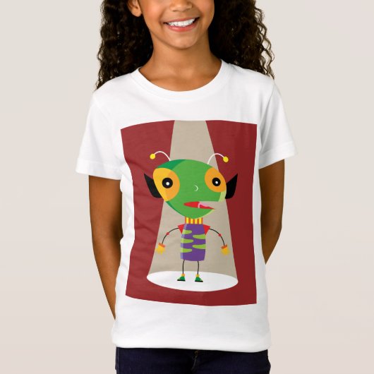 Farbenfrohe Alien Ant in Spotlight Quirky T-Shirt (Vorderseite)