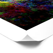 Farbenfrohe Alien Fantasy Nature Landschaft Poster (Ecke)