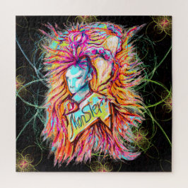 Farbenfrohe Alien Monster Art Pen Zeichne Fantasie Puzzle