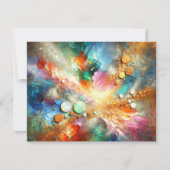 Farbenfrohe alkoholische Getränke Opal Abstrakte K Mitteilungskarte (Vorderseite)