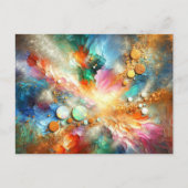 Farbenfrohe alkoholische Getränke Opal Abstrakte K Postkarte (Vorderseite)