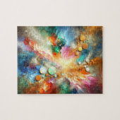 Farbenfrohe alkoholische Getränke Opal Abstrakte K Puzzle (Horizontal)