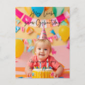 Farbenfrohe Alles Liebe zum Geburtstag 🍀 Postkarte (Vorderseite)