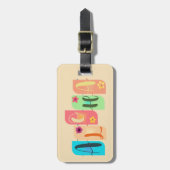 Farbenfrohe Aloha Tiles Gruß Gepäckanhänger (Vorderseite vertikal)