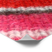 Farbenfrohe alpaca mohaar Pullover Ornament Nähe. Poster (Ecke)