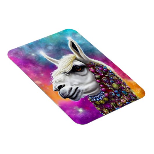 Farbenfrohe Alpaka Magnet (Rechte Seite)