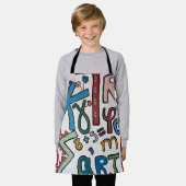 Farbenfrohe Alphabet All-over Print-Schürze Schürze (Getragen)