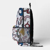 Farbenfrohe Alphabet Bedruckter Rucksack (Rechts)