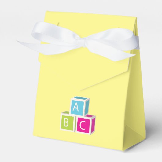 Farbenfrohe Alphabet-Blöcke Geschenkschachtel (Vorderseite)