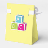 Farbenfrohe Alphabet-Blöcke Geschenkschachtel (Rückseite)