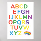Farbenfrohe Alphabet-Erziehung Poster (Vorne)