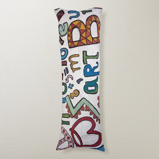 Farbenfrohe Alphabet Kissen (Vorderseite Vertikal)