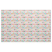 Farbenfrohe Alphabet Muster Stoff (Fat Quarter (45,7 x 55,9 cm))