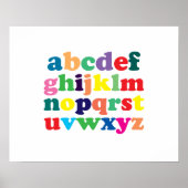 Farbenfrohe Alphabet Poster (Vorne)