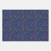 Farbenfrohe Alphabete zurück zum Schulmuster Geschenkpapier Set (Vorderseite 3)