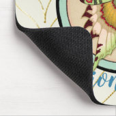 Farbenfrohe alte Schmetterlinge Mousepad (Ecke)