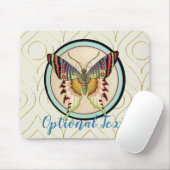Farbenfrohe alte Schmetterlinge Mousepad (Mit Mouse)