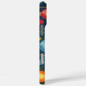 Farbenfrohe, altmodische Weihnachtsbeleuchtung Case-Mate iPhone Hülle (Rückseite / Rechts)