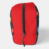 Farbenfrohe, altmodische Weihnachtsbeleuchtung Waschbeutel (Rechts)