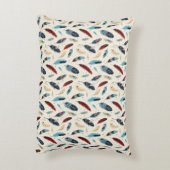 Farbenfrohe amerikanische Feather-Muster Dekokissen (Rückseite(Vertikal))