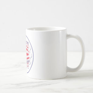 Farbenfrohe amerikanische Flaggenfarben Hillary fü Kaffeetasse