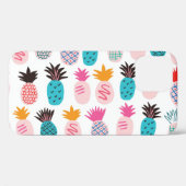 Farbenfrohe Ananas-Blätter, tropisches Doodle. Case-Mate iPhone Hülle (Rückseite (Horizontal))