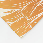 Farbenfrohe Ananas hellgelber Hintergrund Fleecedecke (Ecke)