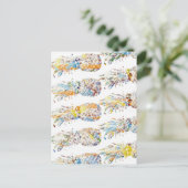 Farbenfrohe Ananas Print Feiertagspostkarte (Stehend Vorderseite)