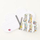 Farbenfrohe Ananas Print Notizblock (Innenseite)