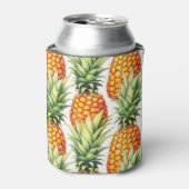 Farbenfrohe Ananas Sommertropisches Muster Dosenkühler (Kanne Vorderseite)