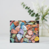 Farbenfrohe Anbringung an der Felsenwand Postkarte (Stehend Vorderseite)