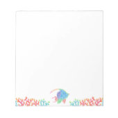 Farbenfrohe Angelfische und Korallenbeschilderung Notizblock (Vorderseite)