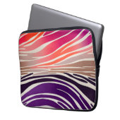 Farbenfrohe Animal Print Art Laptop-Fall Laptopschutzhülle (Vorderseite Links)