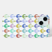 farbenfrohe Ankermuster Marine Design Case-Mate iPhone Hülle (Rückseite (Horizontal))