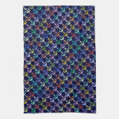 farbenfrohe Ankermuster Marine Design Küchentuch (Vertikal)