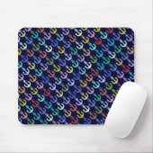 farbenfrohe Ankermuster Marine Design Mousepad (Mit Mouse)