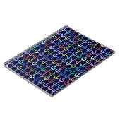 farbenfrohe Ankermuster Marine Design Notizblock (Linke Seite)