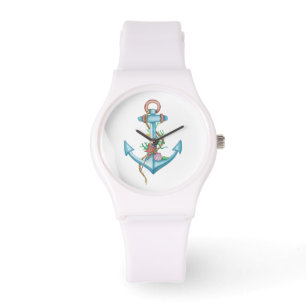 Farbenfrohe Ankeruhr Armbanduhr