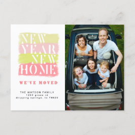 Farbenfrohe Ankündigung der Moderne Postkarte