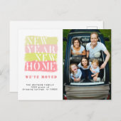 Farbenfrohe Ankündigung der Moderne Postkarte (Vorne/Hinten)