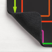 Farbenfrohe Anordnung der Mauszeiger Mousepad (Ecke)