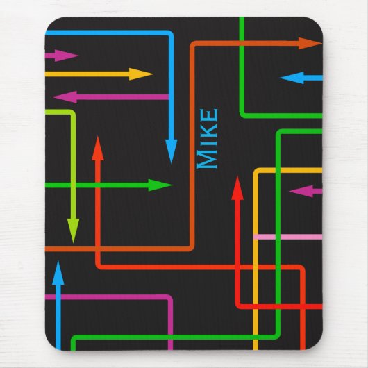 Farbenfrohe Anordnung der Mauszeiger Mousepad (Vorne)